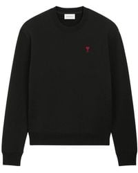 Ami Paris - De Coeur Katoenen Sweater - Lyst