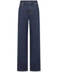 Fendi - Jeans ,Blauw ,Katoen Lange Jeans - Lyst