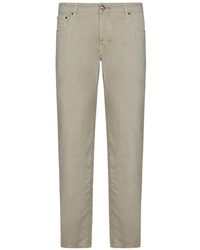 Hand Picked - Slim-Fit Trousers - Lyst