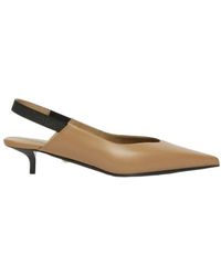 Max Mara - Hoher Lederdekollete-Schuh - Lyst