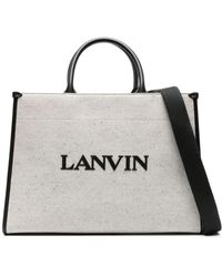 Lanvin - Tote tasche mit schultergurt - Lyst