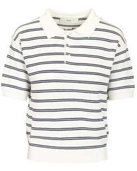 DUNST - Truien & Vesten ,Veelkleurig ,Katoen Gestreept Gebreid Polo Top - Lyst