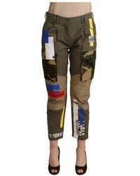 Dolce & Gabbana - Camo Patchwork Trousers Pan72085 - Lyst
