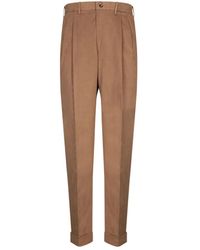 Dell'Oglio - Broeken ,Bruin ,Bruine Broek Voor Mannen - Lyst