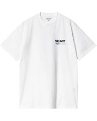 Carhartt - T-shirt contact sheet in bianco - Lyst