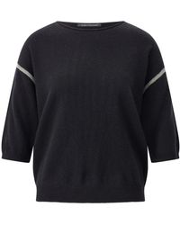 Luisa Cerano - Kaschmir-Mix Batwing Ärmel Pullover - Lyst