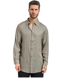 ARMANI EXCHANGE - Shirt Met Lange Mouwen En Logo-Initialen - Lyst