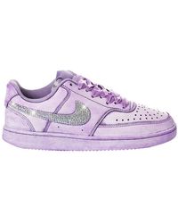 Nike Customized women`s shoes sneakers 2069 2069 washed crystal - Morado