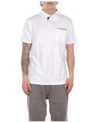 Barbour - Tops ,Wit ,Katoen Corpatch Tailored Polo Shirt - Lyst