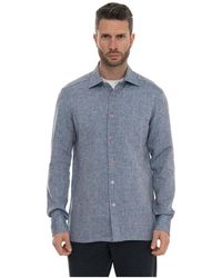 Kiton - Overhemden ,Blauw ,Denim Casual Shirt - Lyst