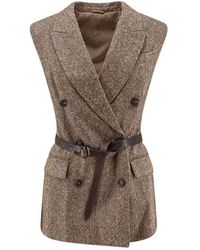 Brunello Cucinelli - Vests - Lyst