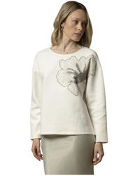 Kocca - Schicker Rundhalspullover Mit Motiv - Lyst