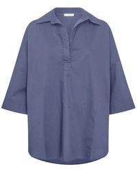 co'couture - Blusa camisa pullover oversize azul cielo - Lyst