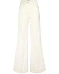 Philipp Plein - Broeken ,Wit ,Wol Wool Marine Low Waist Broeken - Lyst
