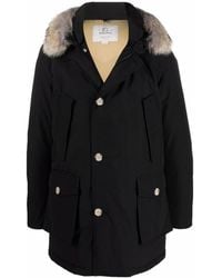 Woolrich - Schwarzer arctic parka tel - Lyst
