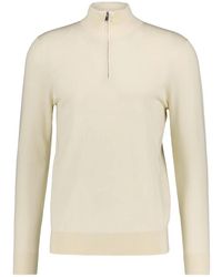 Profuomo - Luxury Basic Half Zip - Lyst