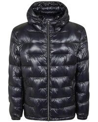 Herno - Jassen ,Blauw ,Nylon Gewatteerd Jack - Lyst