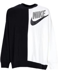 Nike - Fitness ,Zwart ,Katoen Sporty Crew Neck Sweatshirt - Lyst