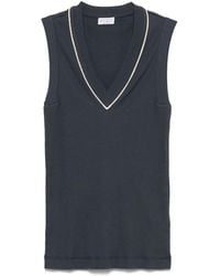 Brunello Cucinelli - Sleeveless Tops - Lyst