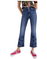 Desigual - Jeans blu da donna - Lyst