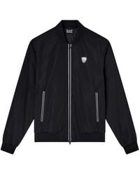 EA7 - Premium Shield Nylon Bomber Jacket - Lyst