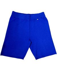 Extreme Cashmere - Primär blaue jogging shorts - Lyst