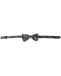 Dolce & Gabbana - Floral Silk Bow Tie Luxe - Lyst
