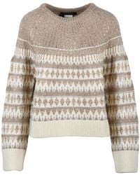 Pennyblack - Ronde Hals Trui Met Strass - Lyst