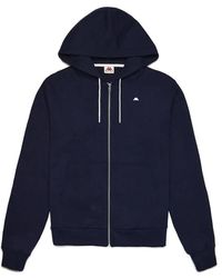 Kappa - Hoodies & Sweatvesten ,Blauw ,Katoen Portos Hoodie, Blauw - Lyst