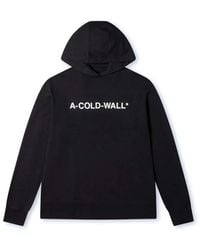 A_COLD_WALL* - Felpa con logo essenziale nero stile industriale - Lyst