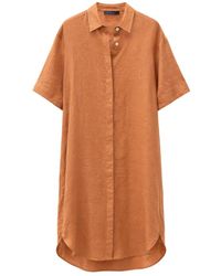 Gran Sasso - Kleedjes ,Oranje ,Shirt Kleedjes - Lyst