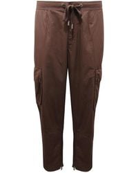 Dolce & Gabbana - Broeken ,Bruin ,Katoen Poplin Cargo Pants - Lyst