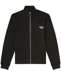 DIESEL - Hoodies & Sweatvesten ,Zwart ,S-Ginn-Zip-Iod Felpa - Lyst