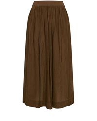 Uma Wang - Rokken ,Bruin ,Gillian Skirt - Lyst
