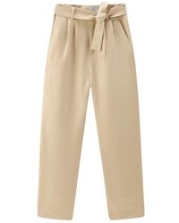 Woolrich - Pantaloni casual eleganti con vita femminile - Lyst