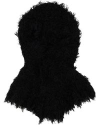 Kiko Kostadinov - Accessoires ,Zwart ,Carla Gebreide Hoofddeksel - Lyst