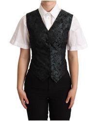 Dolce & Gabbana - Enchanting Jacquard Floral Waistcoat - Lyst