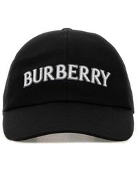 Burberry - Logo Gabardine Baseball Cap - Lyst