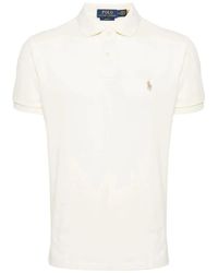 Ralph Lauren - S baumwoll-polo-shirt mit besticktem logo - Lyst