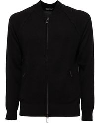 Paolo Pecora - Truien & Vesten ,Zwart ,Wol Wollen Sweater Cardigan Model 17I - Lyst