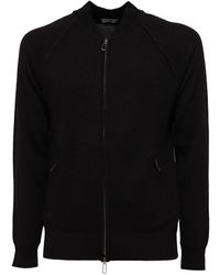 Paolo Pecora - Truien & Vesten ,Zwart ,Wol Wollen Sweater Cardigan Model 17I - Lyst