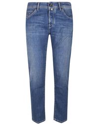 Jacob Cohen - Slim Cropped Jeans Mit 5 Taschen - Lyst