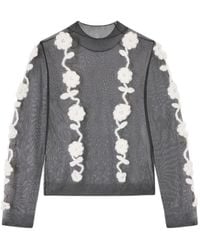 Ganni - Round-Neck Knitwear - Lyst