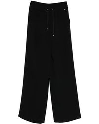 Herno - Broeken ,Blauw ,Polyester Broek Met Trekkoord - Lyst