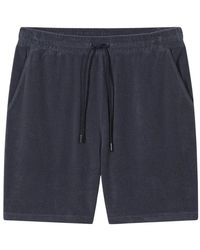 Closed - Korte Broeken ,Blauw ,Terry Bermuda Shorts - Lyst