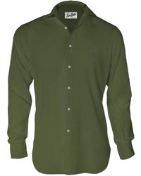 MC2 Saint Barth - Overhemden ,Groen ,Katoen Camicia Chemise - Lyst