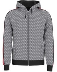 Guess - Schwarzer Pullover Mit Durchgehendem Reißverschluss - Lyst