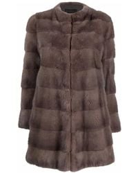 Blancha - Jassen ,Bruin ,Bruine Bontjas Van Nerts - Lyst