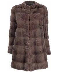 Blancha - Jassen ,Bruin ,Bruine Bontjas Van Nerts - Lyst