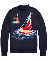 Ralph Lauren - Knitwear > round-neck knitwear - Lyst